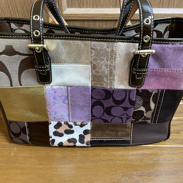 COACH コーチ バッグ　シグネチャー　パッチワーク　トート　期間限定値下げ