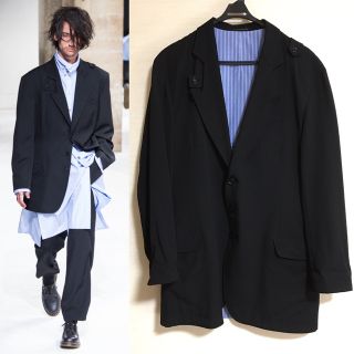 Yohji Yamamoto(ストライプ ・ テーラードジャケット)のフリマ Yohji Yamamoto(ストライプ ・ テーラードジャケット)のフリマ