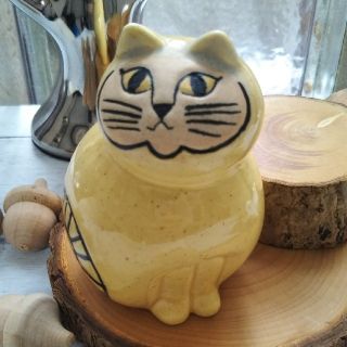 リサラーソン(Lisa Larson)の新品◆ 限定カラー リサラーソン ミア LISA LARSON イエロー 猫(置物)