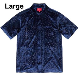 シュプリーム(Supreme)の【L】Supreme /Spider Web Velvet S/S Shirt(シャツ)