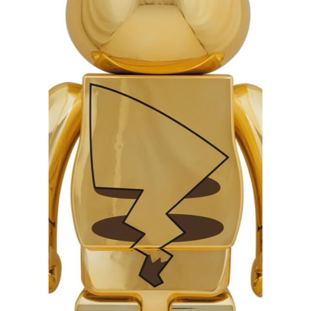 MEDICOM TOY(メディコムトイ)のBE@RBRICK ピカチュウ GOLD CHROME 全サイズセット　2021 エンタメ/ホビーのフィギュア(その他)の商品写真