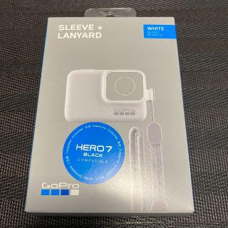 ゴープロ(GoPro)のスリーブ + ランヤード ホワイト 白 for HERO7/6/5(ケース/バッグ)