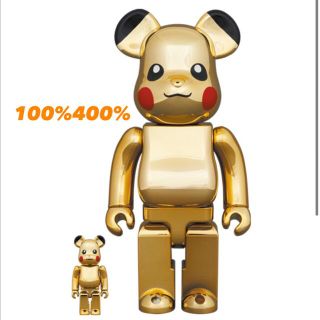 メディコムトイ(MEDICOM TOY)のBE@RBRICK ピカチュウ GOLD CHROME Ver.2021(フィギュア)