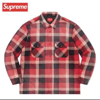 supreme quilted flannel shirt 20AW