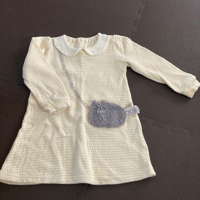 kladskap(クレードスコープ)の女の子　長袖ワンピース　100㎝ キッズ/ベビー/マタニティのキッズ服女の子用(90cm~)(ワンピース)の商品写真