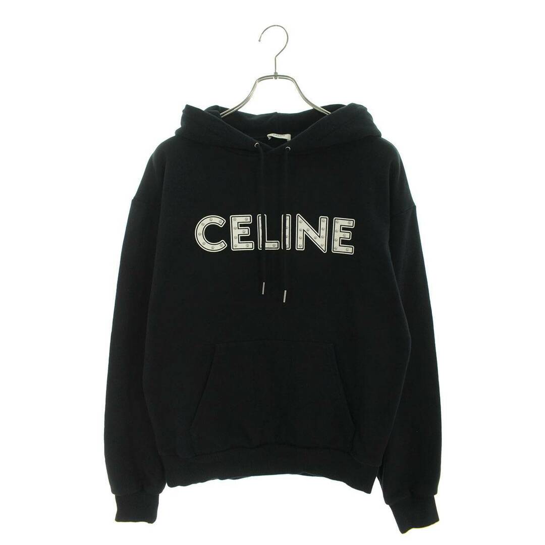 《極美品》CELINE パーカー　グラフィックロゴ　黒　エディスリマン　Mサイズ