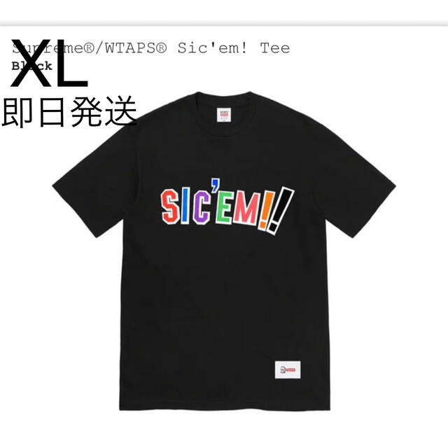 Supreme　シュプリーム　XL　Tee　Sic'em!　Wtaps　Tシャツ/カットソー(半袖/袖なし)