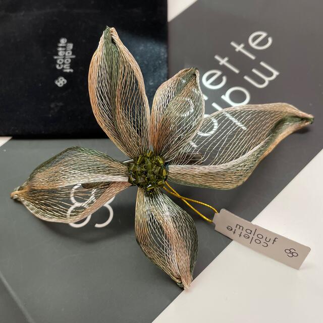 colette malouf(コレットマルーフ)の新品Colette Malouf✦Mesh Spider Flower Beak レディースのヘアアクセサリー(バレッタ/ヘアクリップ)の商品写真