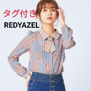 レディアゼル(REDYAZEL)のレディアゼル　オリジナル千鳥プリントブラウス　長袖ブラウス(シャツ/ブラウス(長袖/七分))