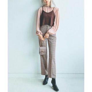 グレイル(GRL)の新品＊GRL＊センタープレスチェックフレアパンツ(カジュアルパンツ)