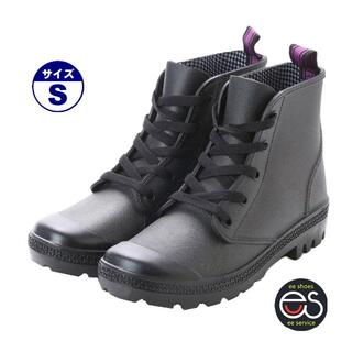 【16042-BLACK-S】レディースレインブーツ　晴雨兼用　スニーカータイプ(レインブーツ/長靴)