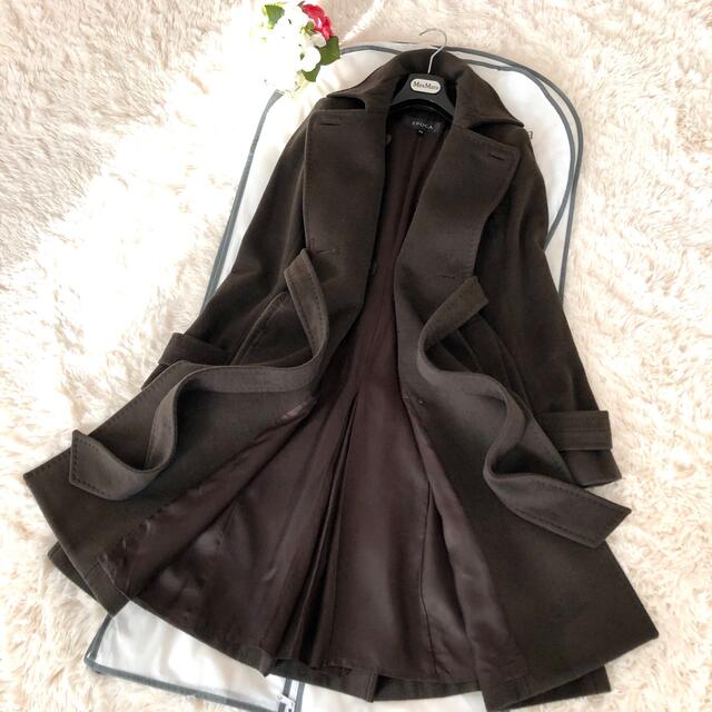 極美品‼️【エポカ EPOCA】アンゴラウールベルテッドコート 極美品‼️【エポカ EPOCA】アンゴラウールベルテッドコート