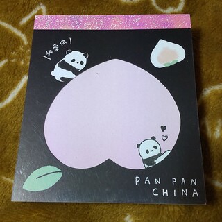 クラックス(CRUX)のPAN PAN CHINA スクエアメモ メモ帳(ノート/メモ帳/ふせん)