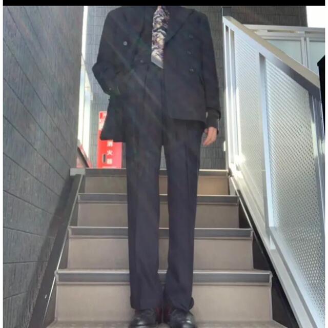 POLO RALPH LAUREN(ポロラルフローレン)のポロラルフローレン　ヴィンテージ　セットアップ　ダブルスーツ　ブラック　古着 メンズのスーツ(セットアップ)の商品写真
