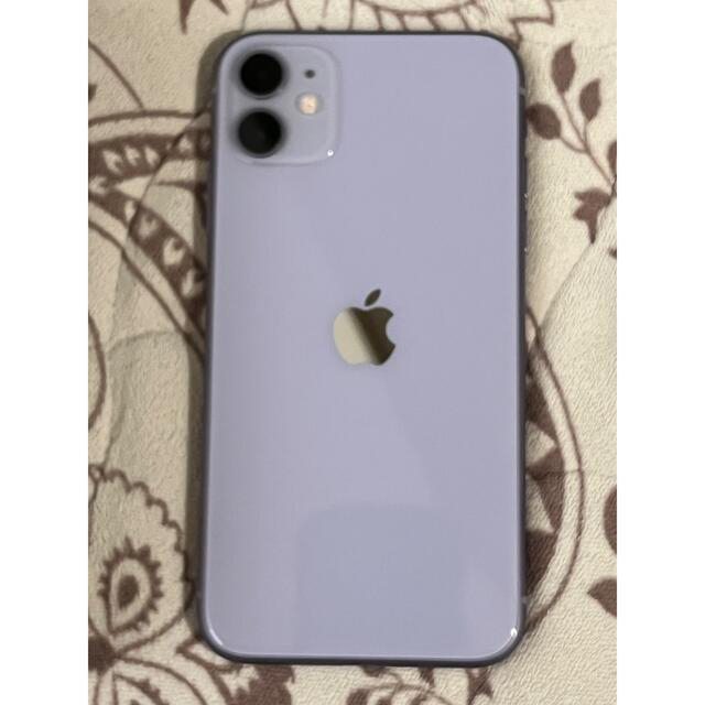 美品 iphone11 64g SIMフリー パープル ネットワーク利用制限○