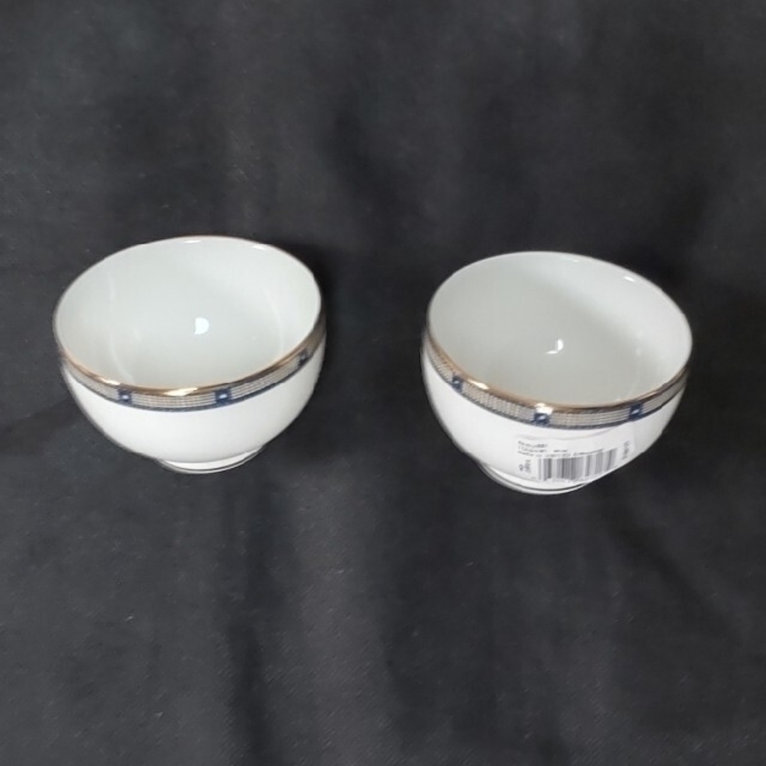 美品 OKURA 大倉陶園 瑠璃片葉金蝕 ティーカップ&ソーサー 2客 美品 OKURA 大倉陶園 瑠璃片葉金蝕 ティーカップ&ソーサー 2客