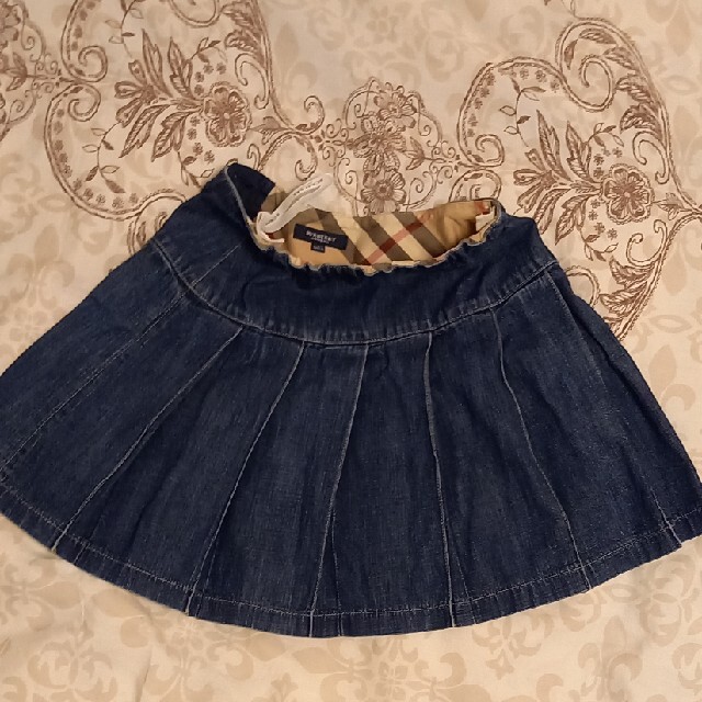 BURBERRY(バーバリー)のBURBERRY LONDON デニム スカート 140cm キッズ/ベビー/マタニティのキッズ服女の子用(90cm~)(スカート)の商品写真