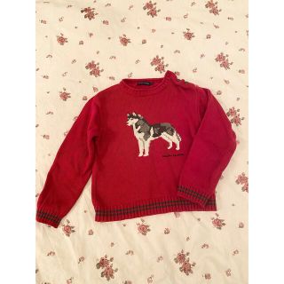 ラルフローレン(Ralph Lauren)のRALPH LAUREN 120（110）㎝ワンちゃん赤ニット(ニット)