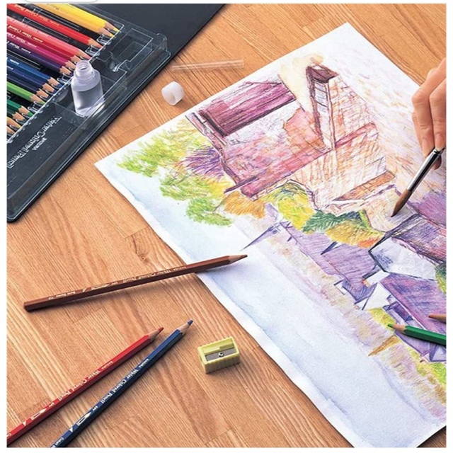 サクラクレパス(サクラクレパス)の新品サクラウォーターカラーペンシル24色　　　　　　　水彩色鉛筆 SAKURA エンタメ/ホビーのアート用品(色鉛筆)の商品写真