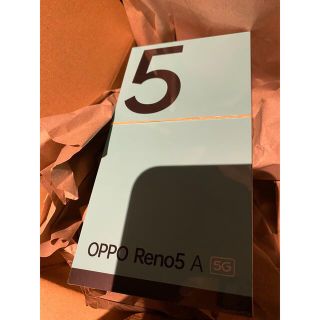 オッポ(OPPO)のYmobile　アイスブルーoppo reno 5a simフリー(スマートフォン本体)