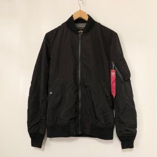 アルファインダストリーズ(ALPHA INDUSTRIES)のALPHA(USA)ビンテージMA-1ボンバージャケット　M ブラック(フライトジャケット)