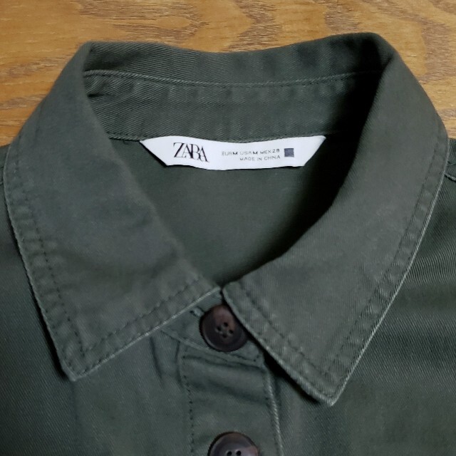 ZARA ザラ  バックサテン コントラスト シャツジャケット レディースのジャケット/アウター(その他)の商品写真