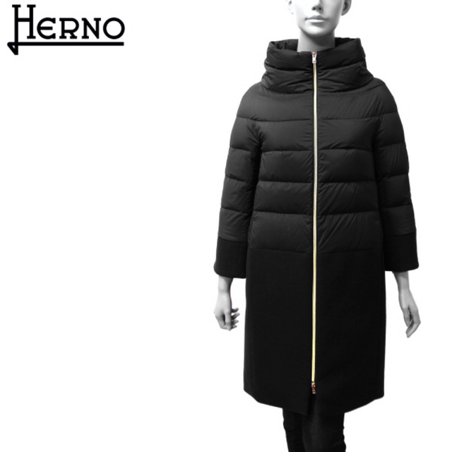 HERNO 20AW PI0505DIC ダウン サイズ38 黒 - 通販 - csa.sakura.ne.jp