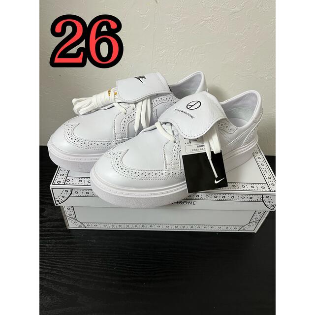 PEACEMINUSONE × Nike Kwondo1 White 26