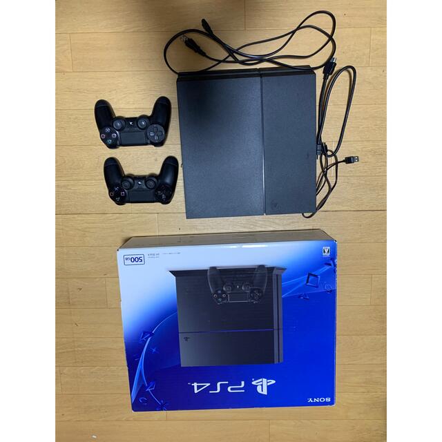 PlayStation4(プレイステーション4)のPlayStation®4 ジェット・ブラック 500GB CUH-1200A… エンタメ/ホビーのゲームソフト/ゲーム機本体(家庭用ゲーム機本体)の商品写真