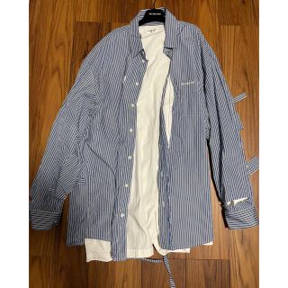 ラルク tetsuya 着用 バレンシアガ ダメージストライプシャツ ラルク tetsuya 着用 バレンシアガ ダメージストライプシャツ