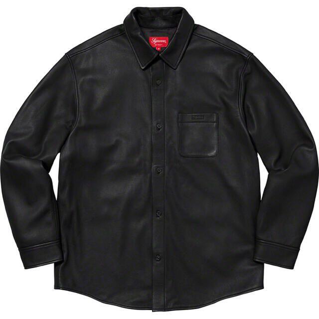 【Lサイズ】Supreme Leather Shirt