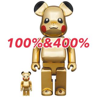 BE@RBRICK ピカチュウ GOLD CHROME 100/400%(その他)