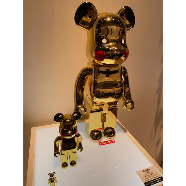 その他BE@RBRICK ピカチュウ GOLD CHROME Ver 100&400%