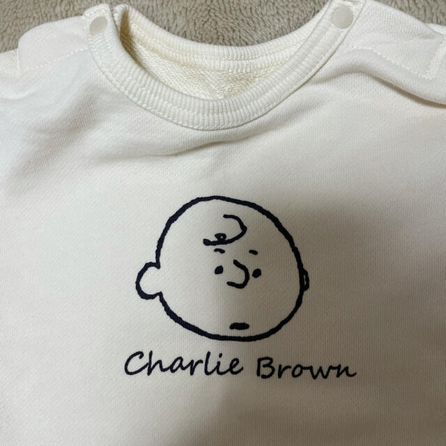 PEANUTS(ピーナッツ)の☆みーさん様専用☆チャーリーブラウンロンパース キッズ/ベビー/マタニティのベビー服(~85cm)(ロンパース)の商品写真