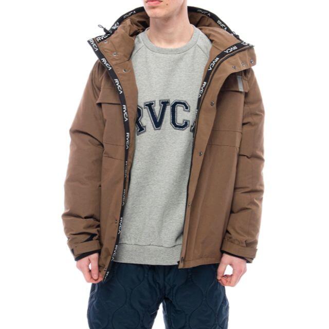 RVCA ルーカ CRUCIAL PUFFER  レオパード　ダウンジャケット