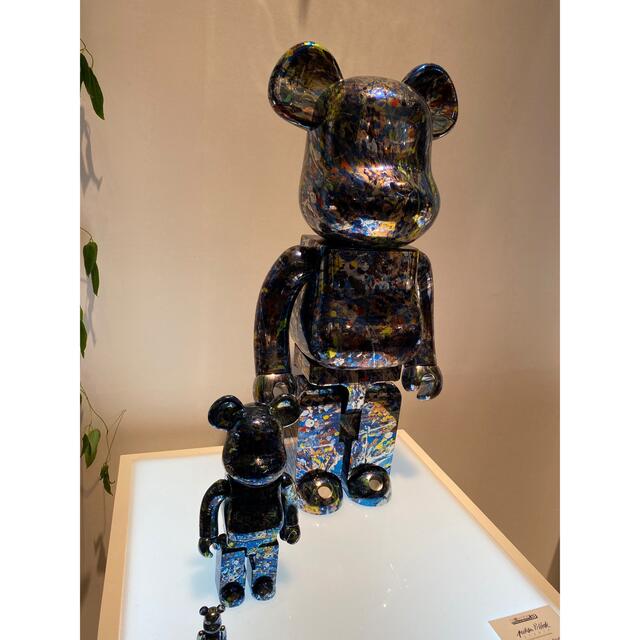 BE@RBRICK Jackson Pollock STUDIO CHROME