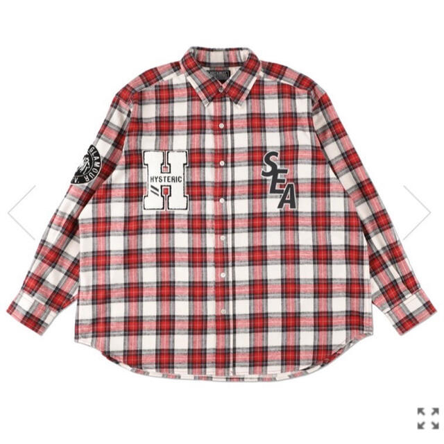 HYSTERIC GLAMOUR X WDS CHECK SHIRT / RED シャツ