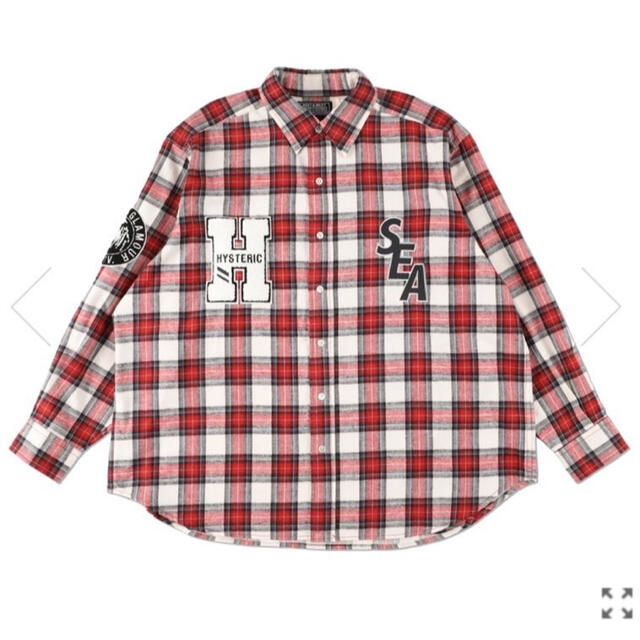 HYSTERIC GLAMOUR(ヒステリックグラマー)のHYSTERIC GLAMOUR X WDS CHECK SHIRT / RED メンズのトップス(シャツ)の商品写真