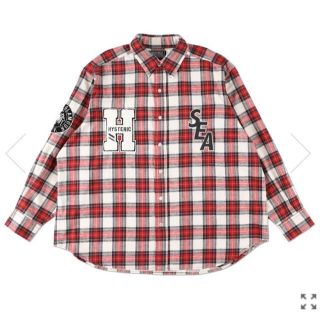 ヒステリックグラマー(HYSTERIC GLAMOUR)のHYSTERIC GLAMOUR X WDS CHECK SHIRT / RED(シャツ)