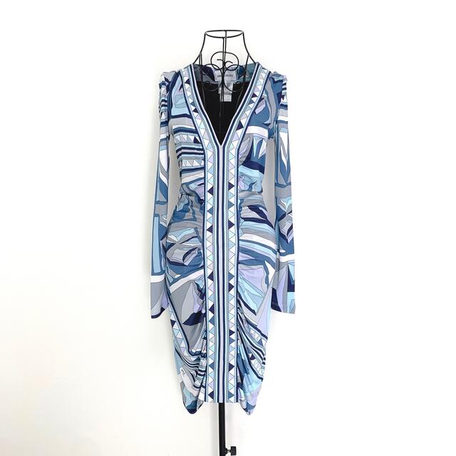 美品✨】定価20万❤️エミリオプッチ✨サイズUK6✨Vネックワンピース