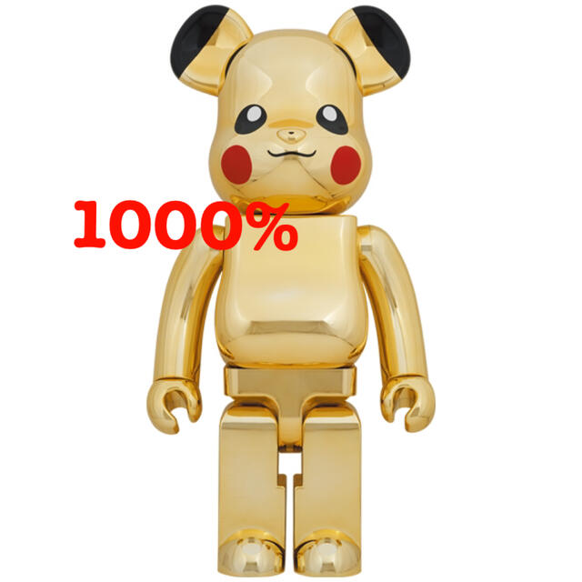 BE@RBRICK ピカチュウ GOLD CHROME Ver.1000%