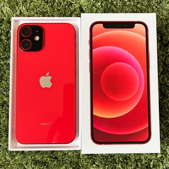 Apple(アップル)の早い者勝ち！iPhone12mini プロダクトレッド　128GB SIMフリー スマホ/家電/カメラのスマートフォン/携帯電話(スマートフォン本体)の商品写真