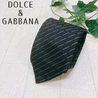 ドルチェアンドガッバーナ(DOLCE&GABBANA)のドルチェ＆ガッバーナ シルク100% イタリア製 黒 ネクタイ(ネクタイ)