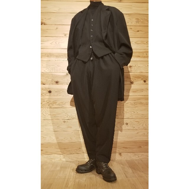 Yohji Yamamoto(ヨウジヤマモト)のyohjiyamamoto pour homme　ウールギャバ紐パンツ メンズのパンツ(サルエルパンツ)の商品写真