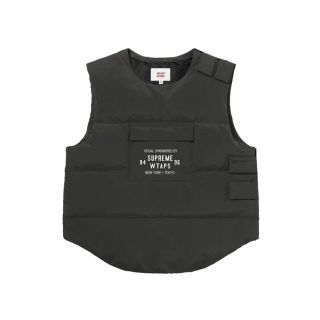 シュプリーム(Supreme)のMサイズ　supreme wtaps Tactical Down Vest  黒(ダウンベスト)