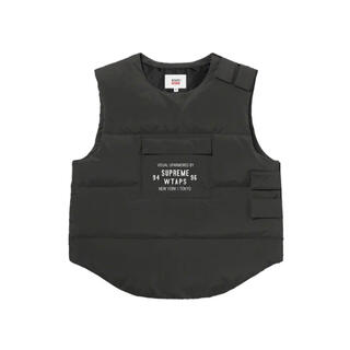 シュプリーム(Supreme)のMサイズ　supreme wtaps Tactical Down Vest  黒(ダウンベスト)