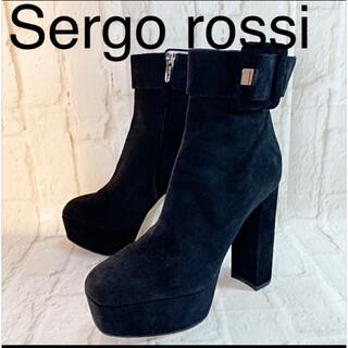 Sergio Rossi - SERGIO ROSSI レザーブラックロングブーツ 37の通販 by renren's shop｜セルジオ