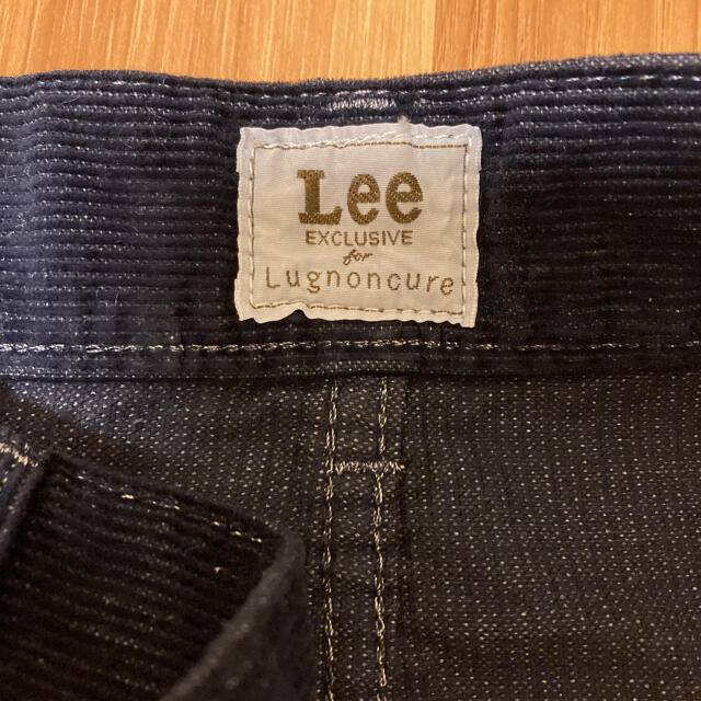 Lee(リー)のLee コーデュロイスカート ネイビー レディースのスカート(ひざ丈スカート)の商品写真