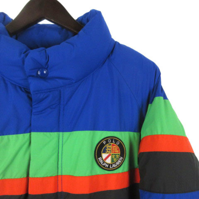 POLO ワッペン ライン M ブルー ECR11の通販 by ベクトル ラクマ店|ポロラルフローレンならラクマ RALPH LAUREN - ポロ ラルフローレン ダウンジャケット 最安値得価