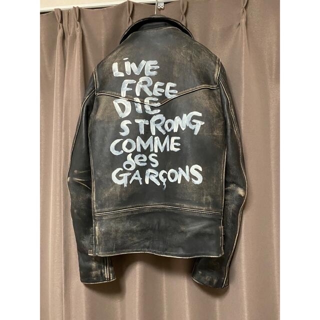 COMME des GARCONS(コムデギャルソン)のcomme des garcons lewis leather ルイスレザー32 メンズのジャケット/アウター(ライダースジャケット)の商品写真